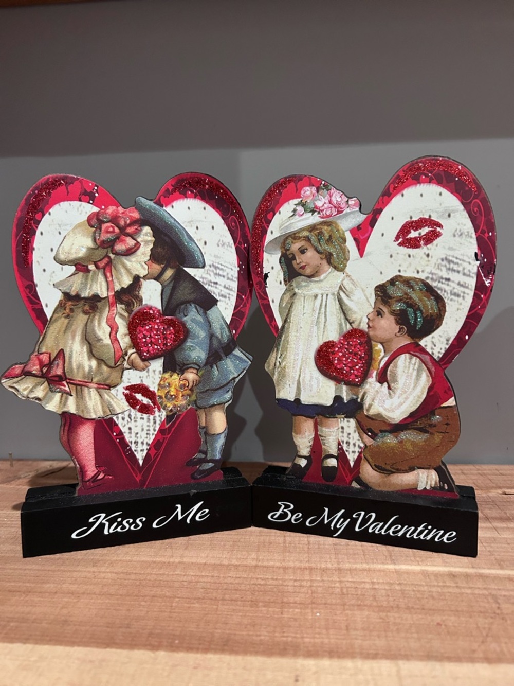 Vintage Inspired Valentine's Table Top Decor